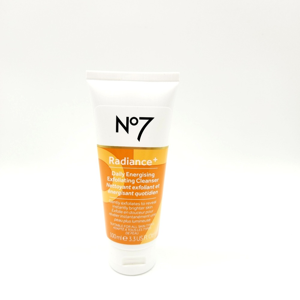 No7 Radiance+‎ Exfoliating Cleanser 3.38 oz Brightening Face Wash
